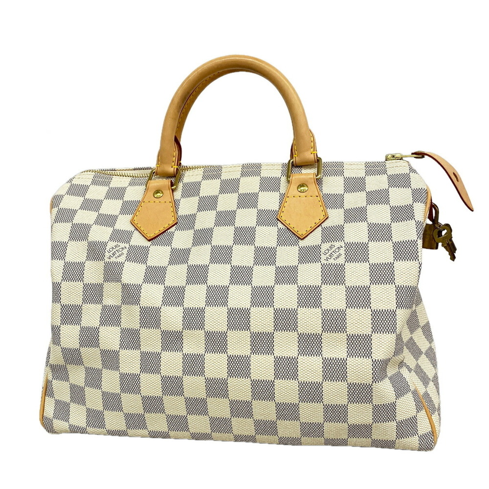 Louis Vuitton Damier Azur Speedy 30 Handbag N41370 White Women's P3676246